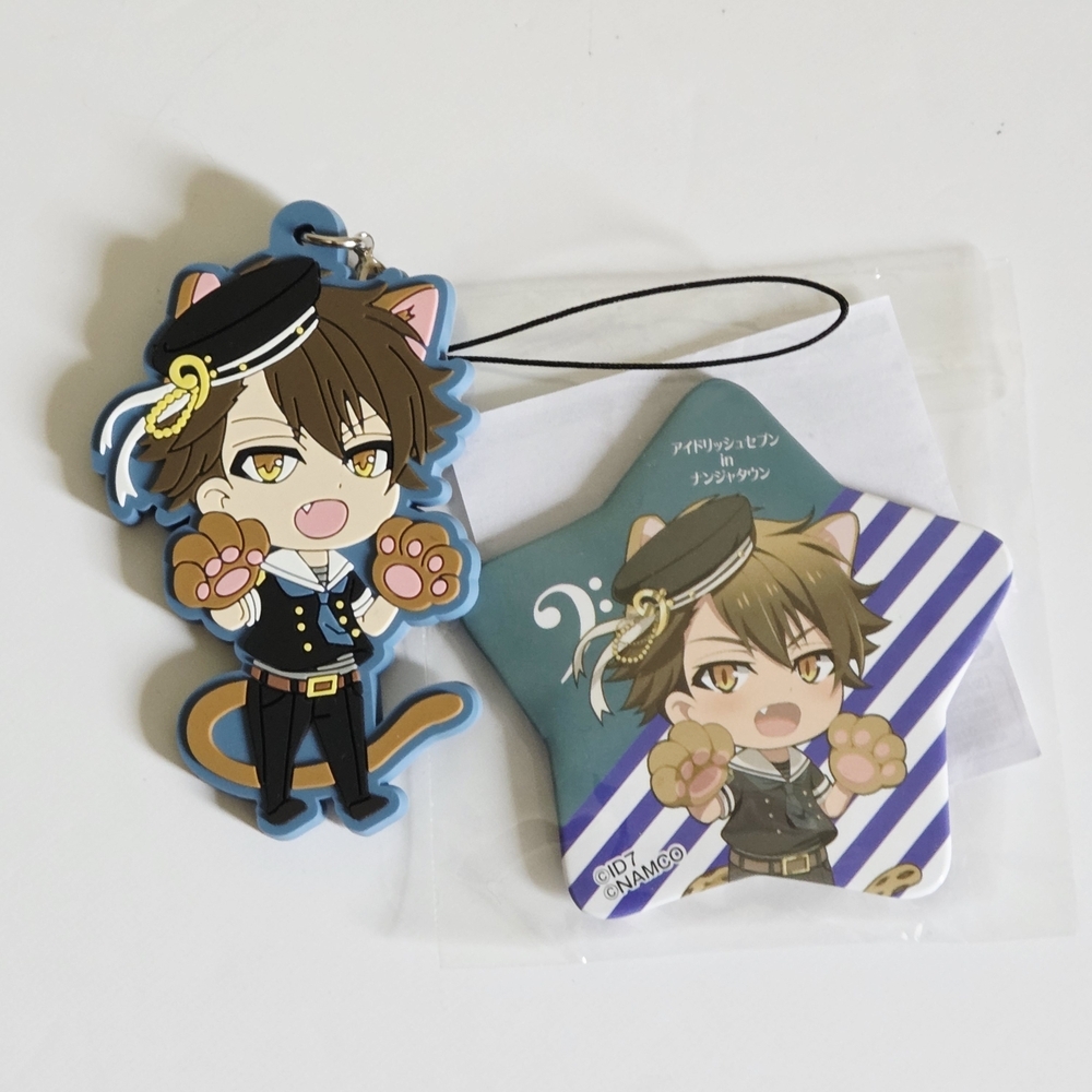 *3 for $30* idolish7 - Tsunashi Ryunosuke - Character Keychain & Pin Badge Lot